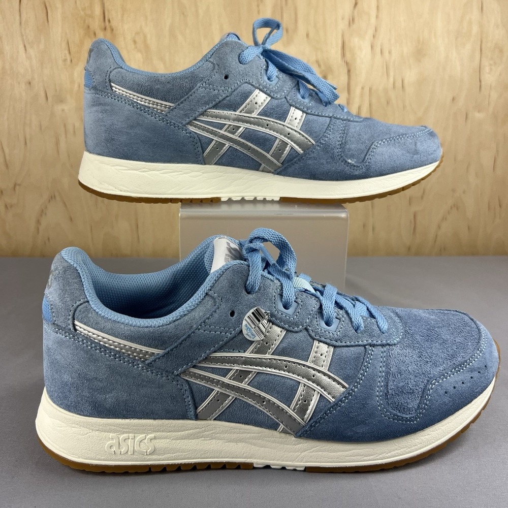 ASICS Women's Size 11 Blue Silver Low Top Athletic Sneakers 1202A073 Comfort